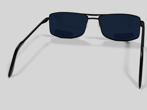 Sunglasses Highpoly pair of with lenses Model 3D