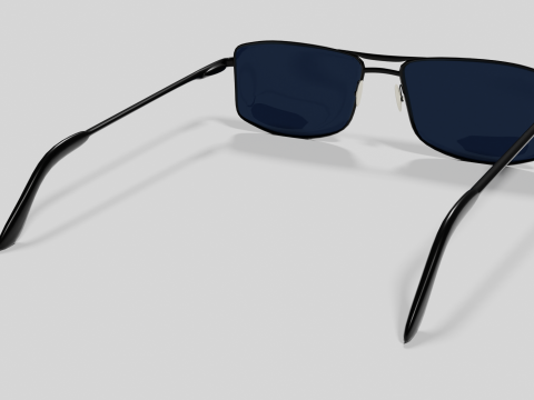 Sunglasses Highpoly pair of with lenses Model 3D