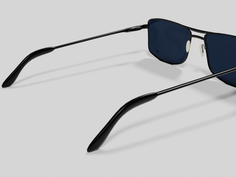 Sunglasses Highpoly pair of with lenses Model 3D