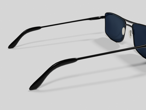 Sunglasses Highpoly pair of with lenses Model 3D
