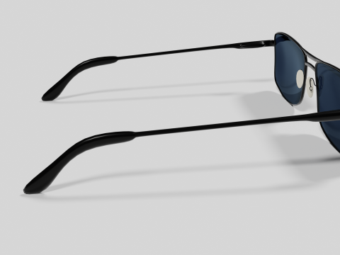 Sunglasses Highpoly pair of with lenses Model 3D