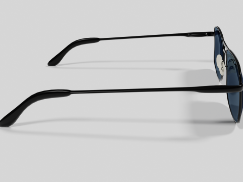 Sunglasses Highpoly pair of with lenses Model 3D