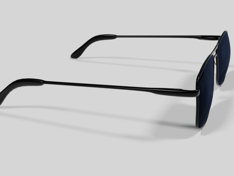 Sunglasses Highpoly pair of with lenses Model 3D