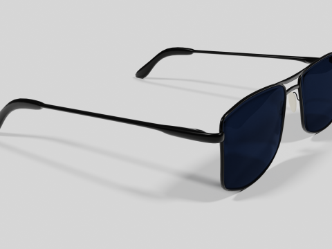Sunglasses Highpoly pair of with lenses Model 3D