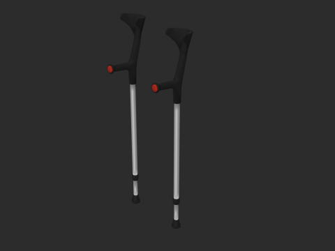 Forearm Crutches Modelo 3D