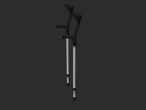 Forearm Crutches Modelo 3D