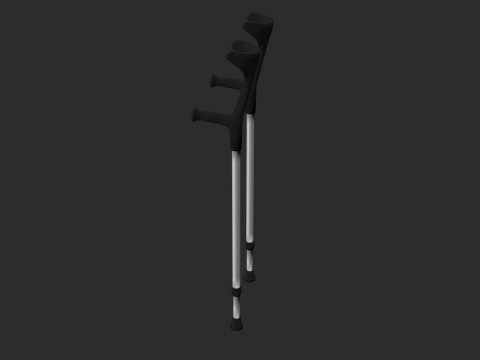 Forearm Crutches Modelo 3D
