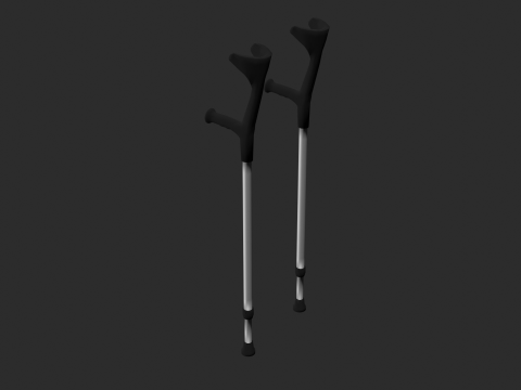 Forearm Crutches Modelo 3D