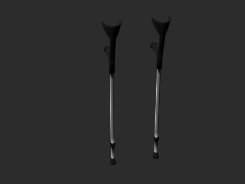 Forearm Crutches Modelo 3D