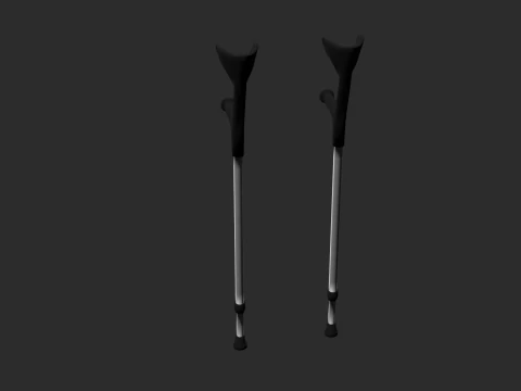 Unterarmgehst&uuml;tzen 3D Modell