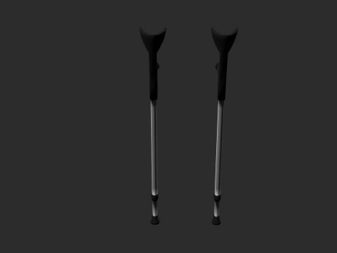 Unterarmgehst&uuml;tzen 3D Modell