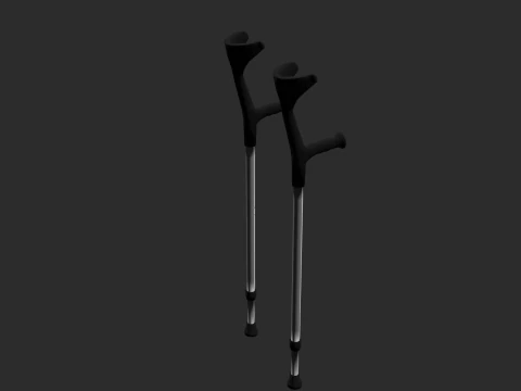 Unterarmgehst&uuml;tzen 3D Modell