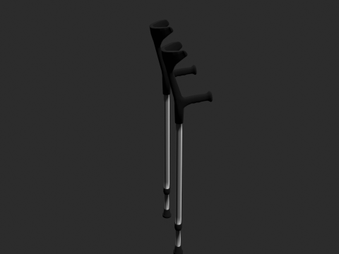 Forearm Crutches Modelo 3D