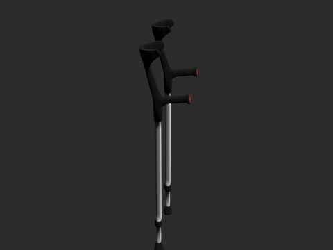 Forearm Crutches Modelo 3D