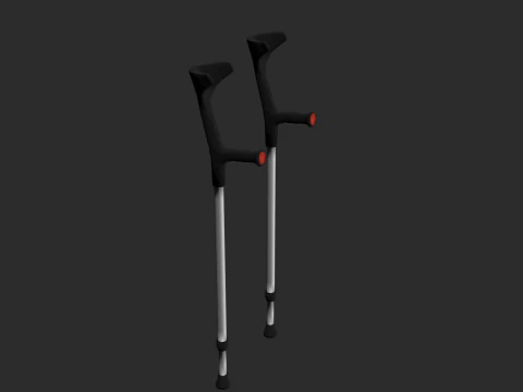 Unterarmgehst&uuml;tzen 3D Modell