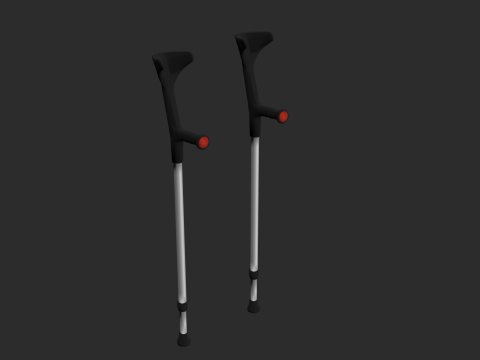 Forearm Crutches Modelo 3D
