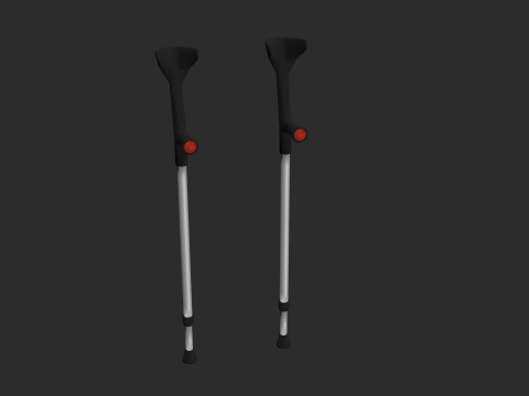 Forearm Crutches Modelo 3D