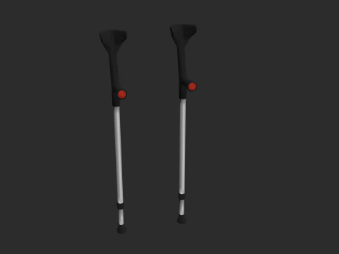 Unterarmgehst&uuml;tzen 3D Modell