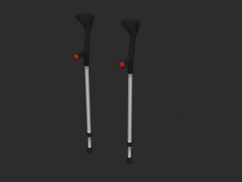 Forearm Crutches Modelo 3D