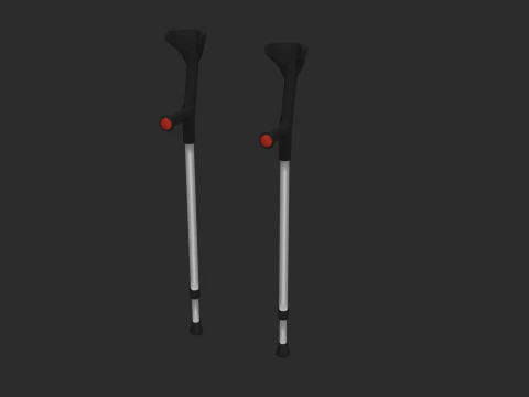 Unterarmgehst&uuml;tzen 3D Modell