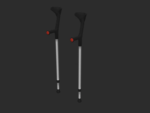 Unterarmgehst&uuml;tzen 3D Modell