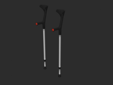 Forearm Crutches Modelo 3D