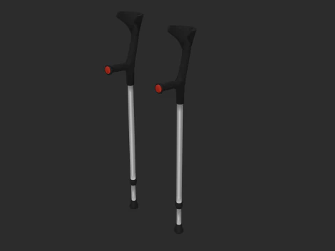 Unterarmgehst&uuml;tzen 3D Modell