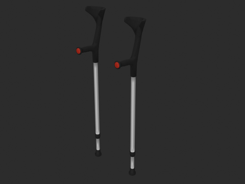 Forearm Crutches Modelo 3D