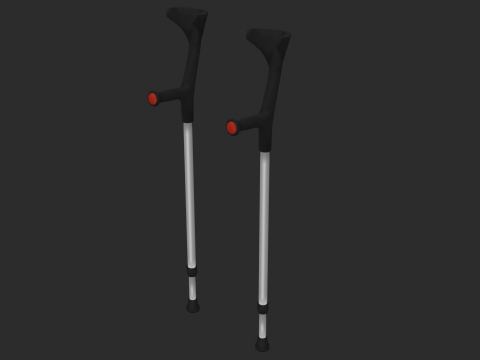 Forearm Crutches Modelo 3D
