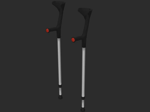 Unterarmgehst&uuml;tzen 3D Modell