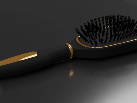 Szczotka do włos&oacute;w Szczotka do włos&oacute;w Highpoly Model 3D