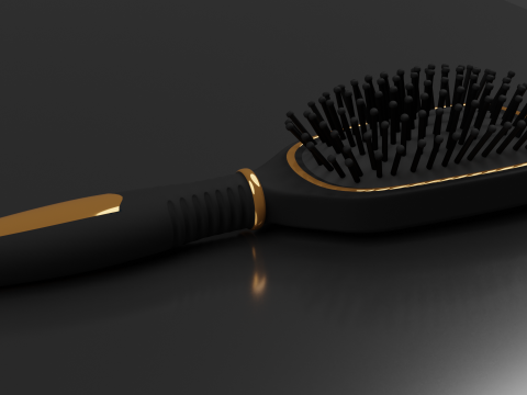 Hairbrush Highpoly hair brush Modello 3D