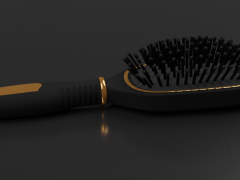 Hairbrush Highpoly hair brush Modello 3D