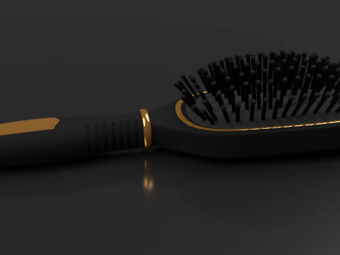 Hairbrush Highpoly hair brush 3D Model