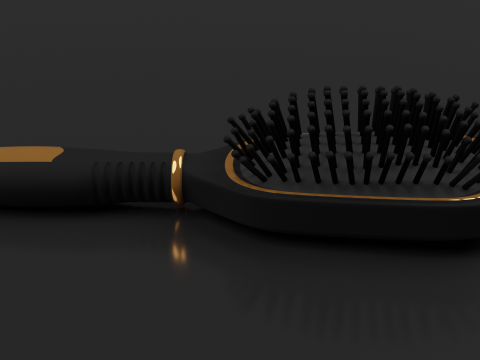 Hairbrush Highpoly hair brush Modello 3D