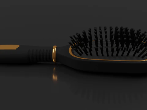 Hairbrush Highpoly hair brush 3D Model