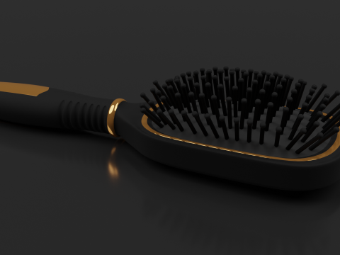 Hairbrush Highpoly hair brush Modello 3D