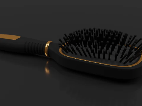 Hairbrush Highpoly hair brush 3D Model