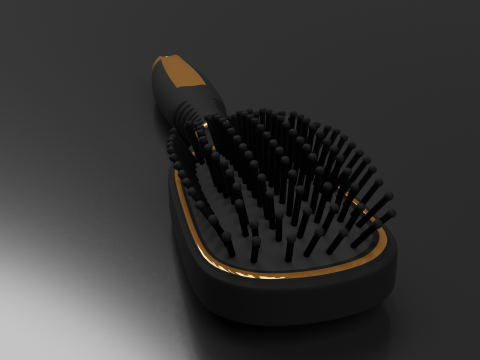 Hairbrush Highpoly hair brush Modello 3D