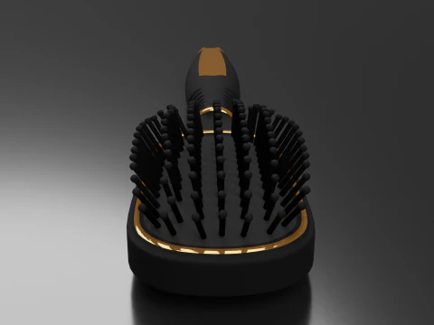 Hairbrush Highpoly hair brush 3D Model