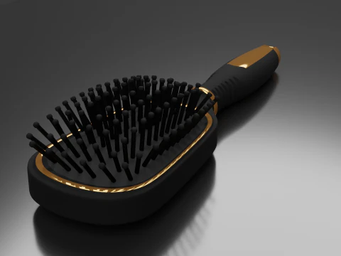 Hairbrush Highpoly hair brush 3D Model