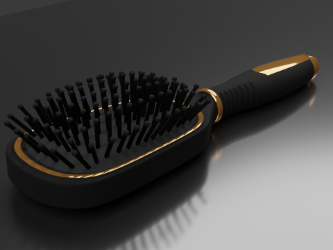 Hairbrush Highpoly hair brush Modello 3D