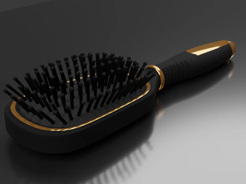 Hairbrush Highpoly hair brush 3D Model