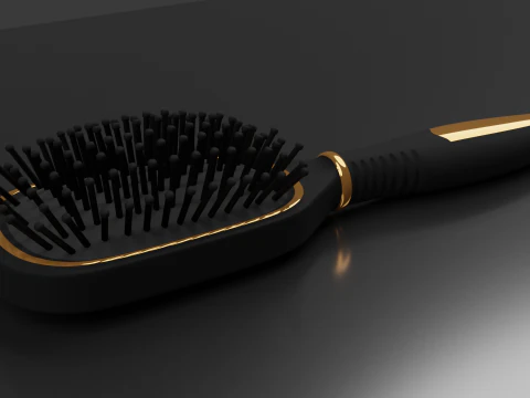 Hairbrush Highpoly hair brush 3D Model