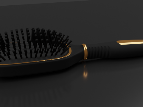 Hairbrush Highpoly hair brush Modello 3D