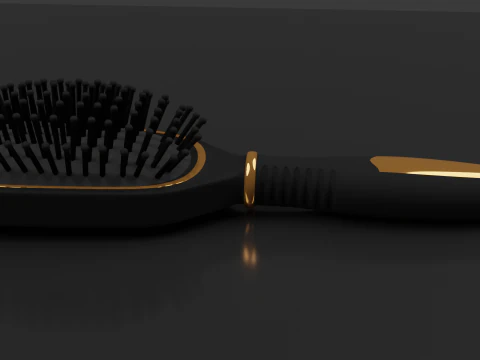 Hairbrush Highpoly hair brush 3D Model