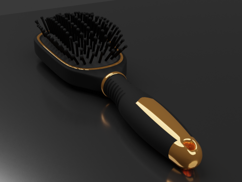 Hairbrush Highpoly hair brush Modello 3D