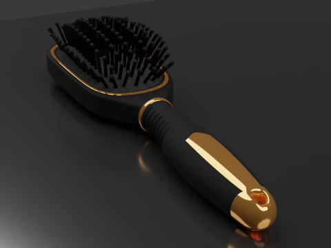 Hairbrush Highpoly hair brush 3D Model