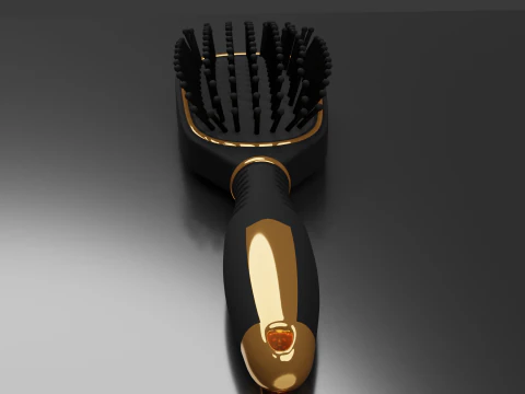 Hairbrush Highpoly hair brush 3D Model
