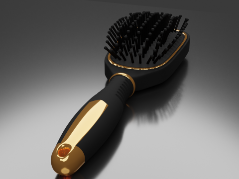 Hairbrush Highpoly hair brush Modello 3D